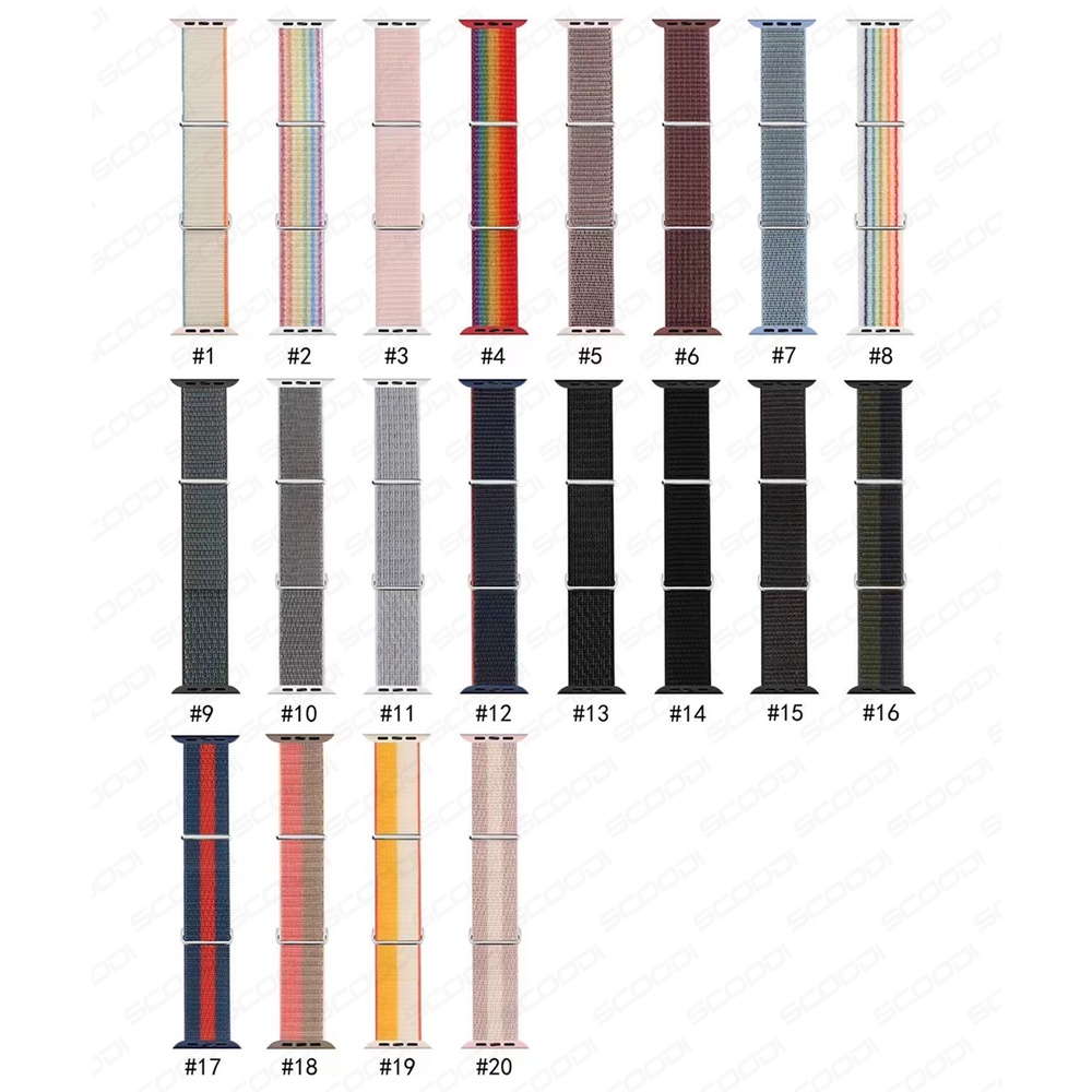 Dây Đeo Nylon Chất Lượng Cao Thay Thế Cho Đồng Hồ Thể Thao Apple 44mm 42mm 45mm 49mm 41mm 40mm 38mm Series 8 7 6 5 4 3 2 1 SE