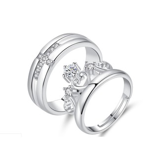 NHẪN ĐÔI VƯƠNG MIỆN ĐẶC SẮC - NHẪN BẠC HÀN QUỐC