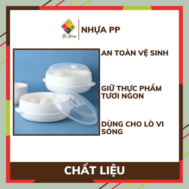 Nồi Hấp Thức Ăn Cao Cấp Dùng Cho Lò Vi Sóng Nồi Hấp Chịu Nhiệt Nồi Hấp 3 Chi Tiết