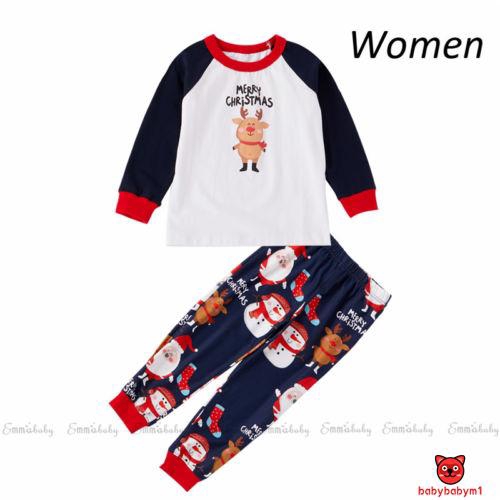 ℒℴѵℯ~Women Christmas Family Matching Adults MOM&amp;DAD Kids PJs Sleepwear Nightwear Pajamas Set