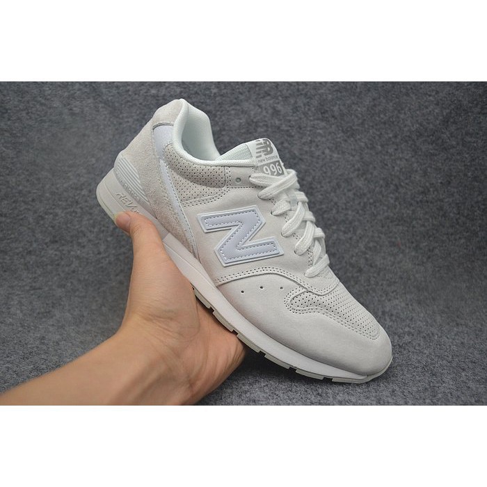 【Bắn thật】New Balance 996 MRL996MN NB gạo trắng xám trắng bạc Yu Wenle da lộn cổ điển