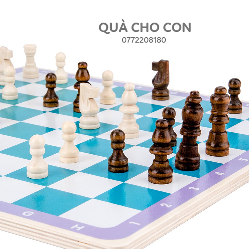 BỘ CỜ VUA, CÁ NGỰA, PIKACHU BẰNG GỖ