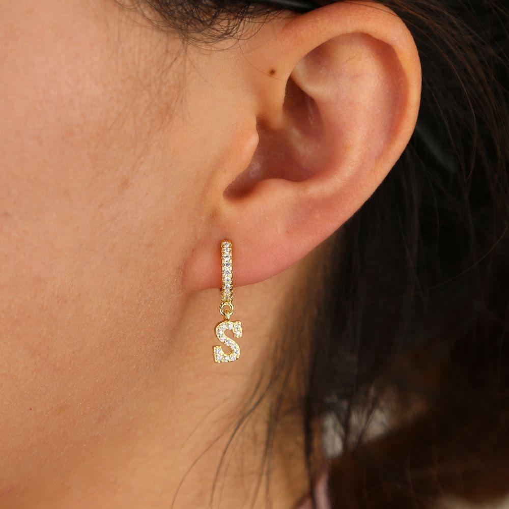 JUNE Khuyên Tai Đính Đá Zircon Sang Trọng Dùng Làm Quà Tặng Ngày Của Mẹ DIY