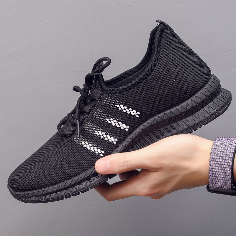 Giày Thể Thao Thời Trang Đế Đen Cá Tính 3Fashion Đế Cao Su Nhẹ Êm - 3149 Sọc | BigBuy360 - bigbuy360.vn