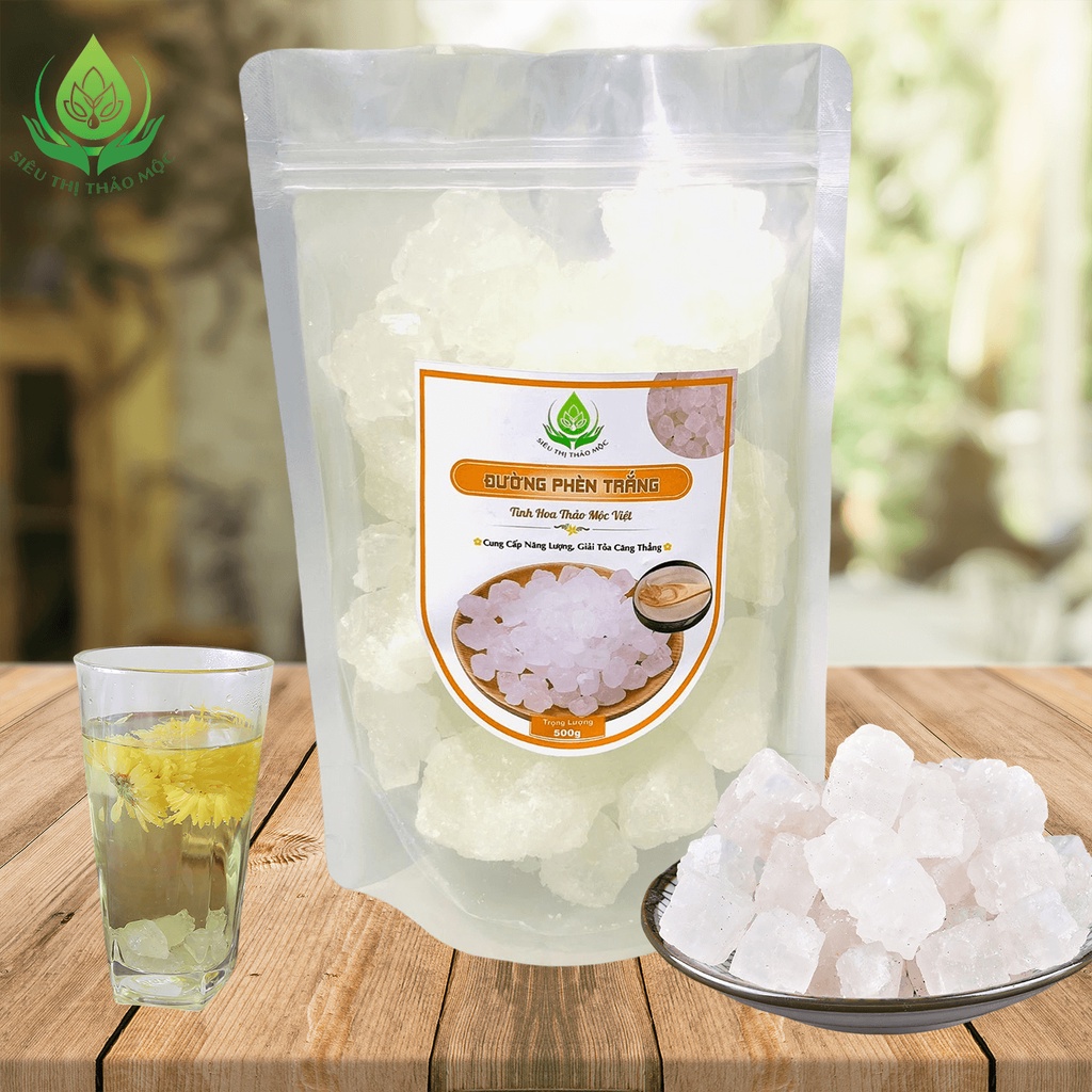 ✅ Đường Phèn Trắng Tinh Luyện Loại Thượng Hạng Đường Phèn Kết Tinh Tự Nhiên Nấu Chè Chưng Yến Pha Trà