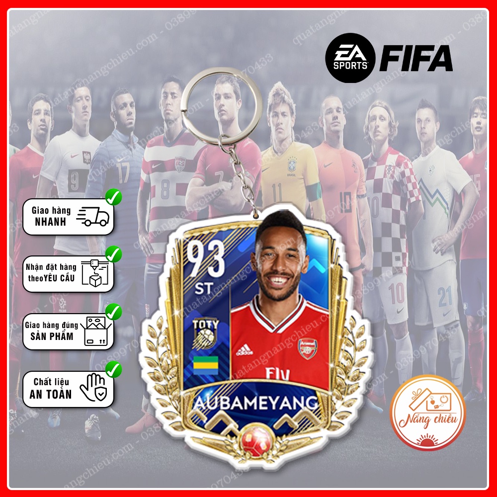 Móc khóa thẻ Team Of The Year☘️Quà Tặng Nắng Chiều☘️