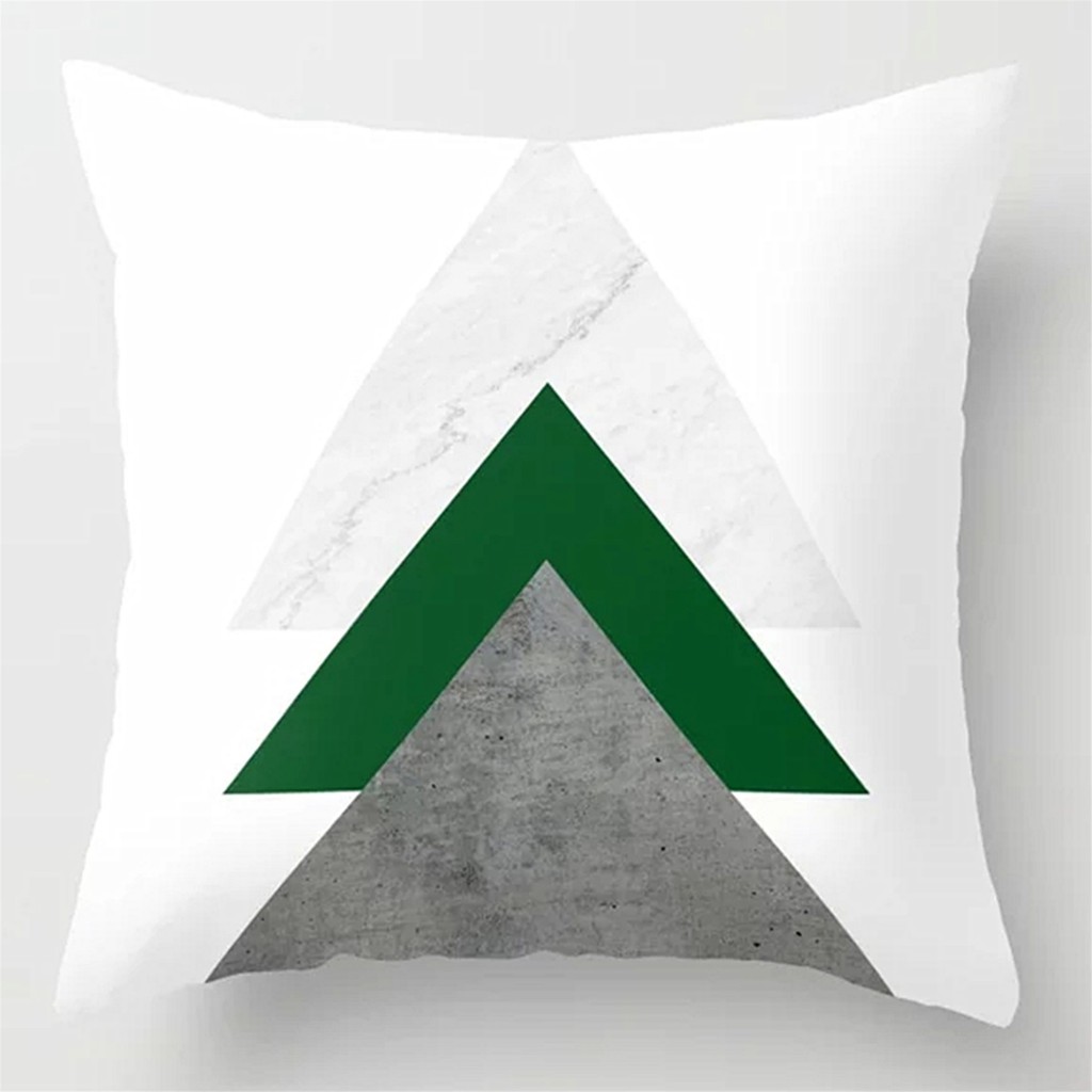 Pillowcases Short plush40x40.45x45.50x50.60x60.Fresh Geometric pillow cover.sofa cushion cover.Home decor pillow.