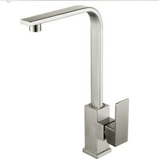 Vòi rửa bát nóng lạnh vuông Inox KOREA cao cấp, kiểu dáng sang trọng