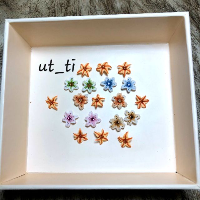 Hoa bột trang trí móng nail