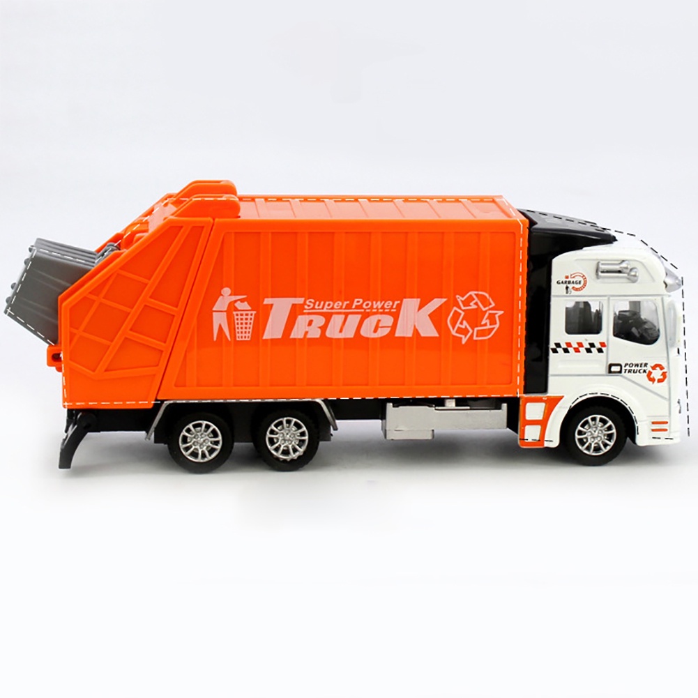 Đồ chơi mô hình xe rác mini 1/48 cho bé