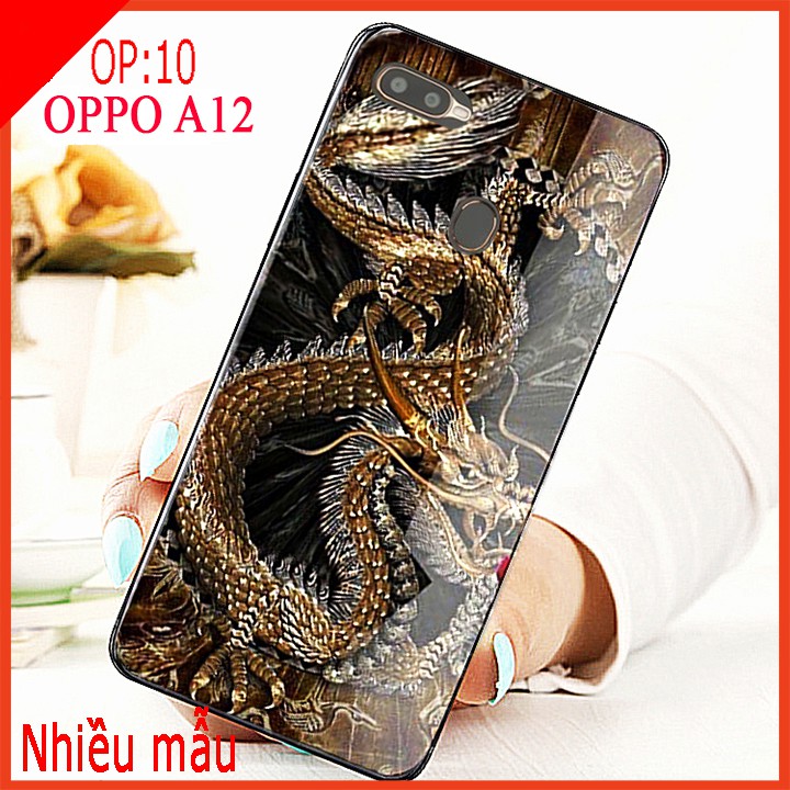 Ốp lưng mặt kính 3D OPPO A12, ốp lưng kính 3d sang trọng, ốp lưng điện thoại OPPO A12 (Kèm video sản phẩm shop tự quay) | BigBuy360 - bigbuy360.vn