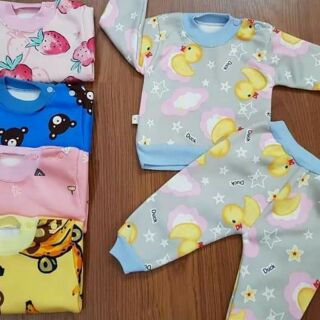 Combo 5 bộ nỉ bông cho bé #160k