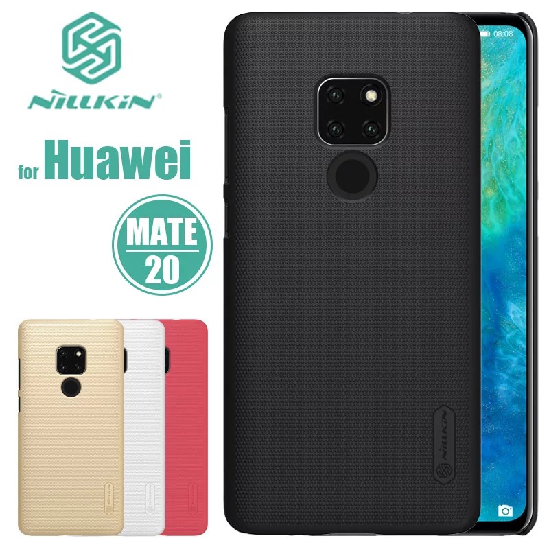 Ốp lưng Huawei Mate 20 / Mate 20 Pro / P30 / P30 Pro hiệu Nillkin nhựa cứng lưng sần chống bám mồ hôi, bui bẩn