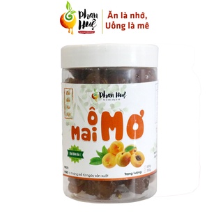 Ô mai xí muội mơ dẻo cay Phan Huệ hộp 500g. Vị dẻo chua ngọt cay. Đặc sản Hà Nội. Ăn là nhớ