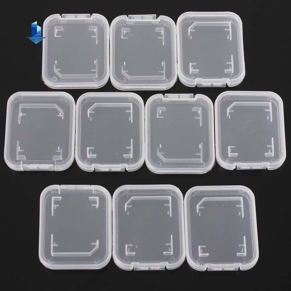 Hw Set 10 Hộp Nhựa Trong Suốt Đựng Thẻ Nhớ Sd Sdhc | BigBuy360 - bigbuy360.vn