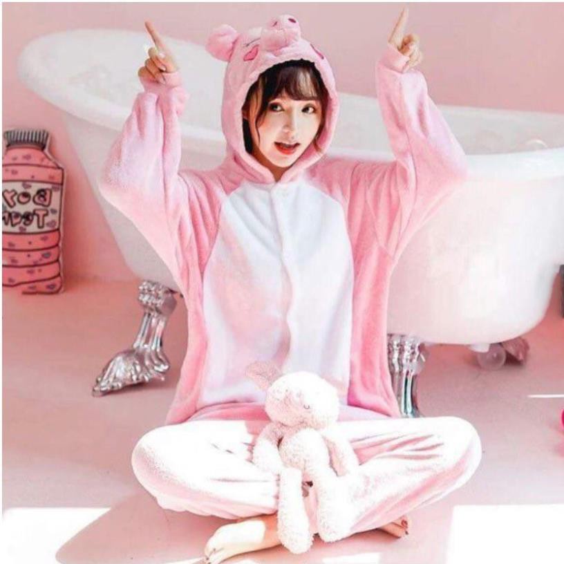✗Bộ Đồ Liền Thân Hình Thú Khủng Long Hồng Và Ngủ Stitch Cho Người Lớn Chất Mềm Mịn | BigBuy360 - bigbuy360.vn