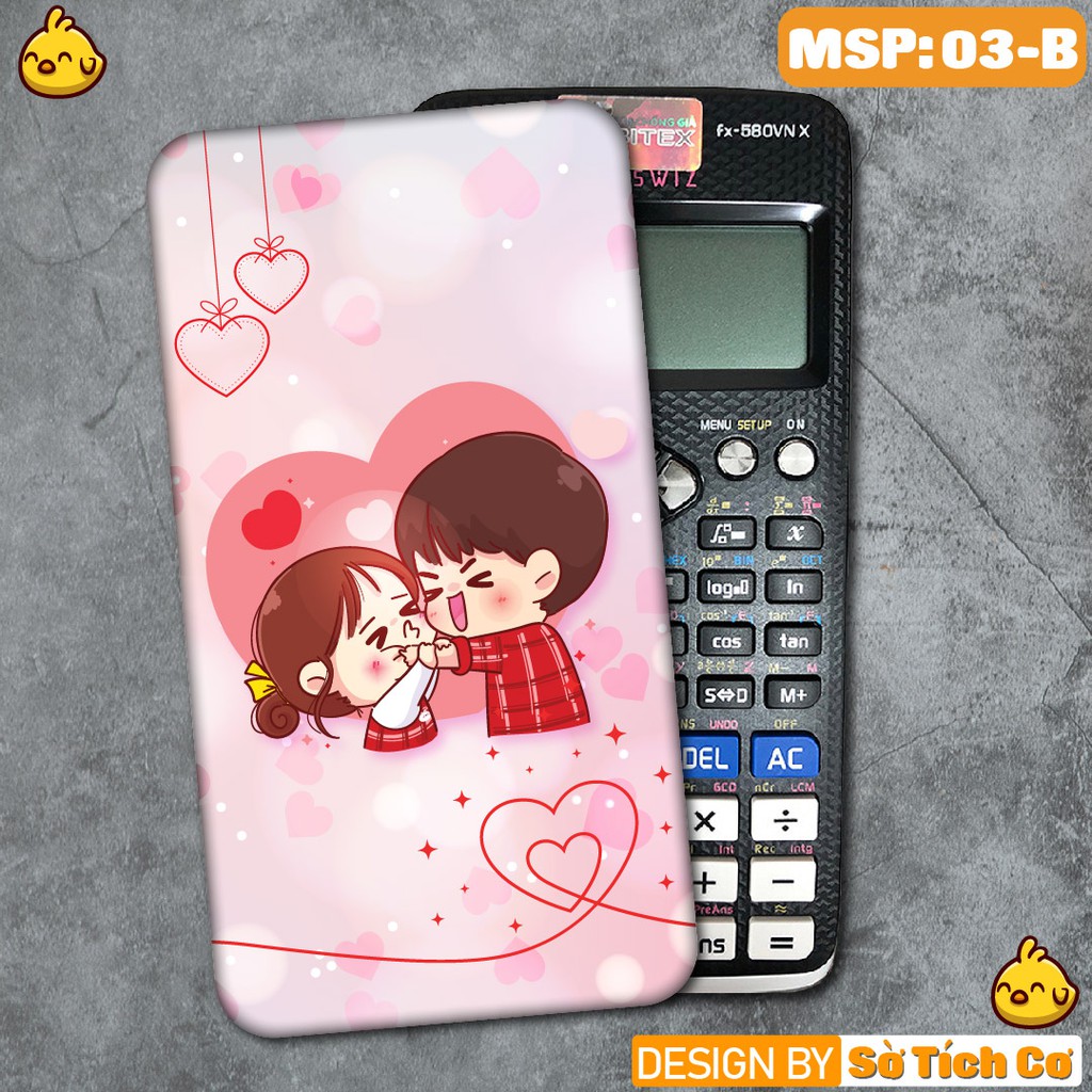 Miếng decal dán máy tính Casio bỏ túi FX500 FX570 FX580 - 570ES 570EX 680EX hình Cute MSP: MT03