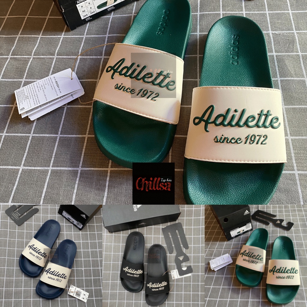 Dép ADIDAS ADILETTE BẢN LIMITED 1972  Authentic mang êm chân, bền đẹp GW8749 GW8748 GW8747
