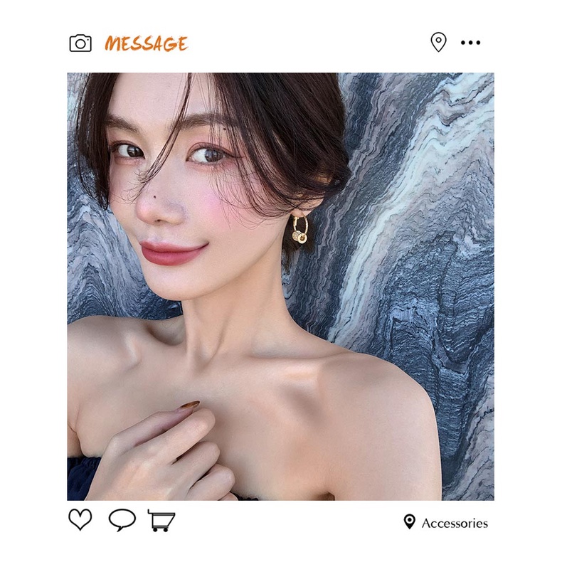 Khuyên tai vòng eo nhỏ sang trọng cao cấp dành cho nữ