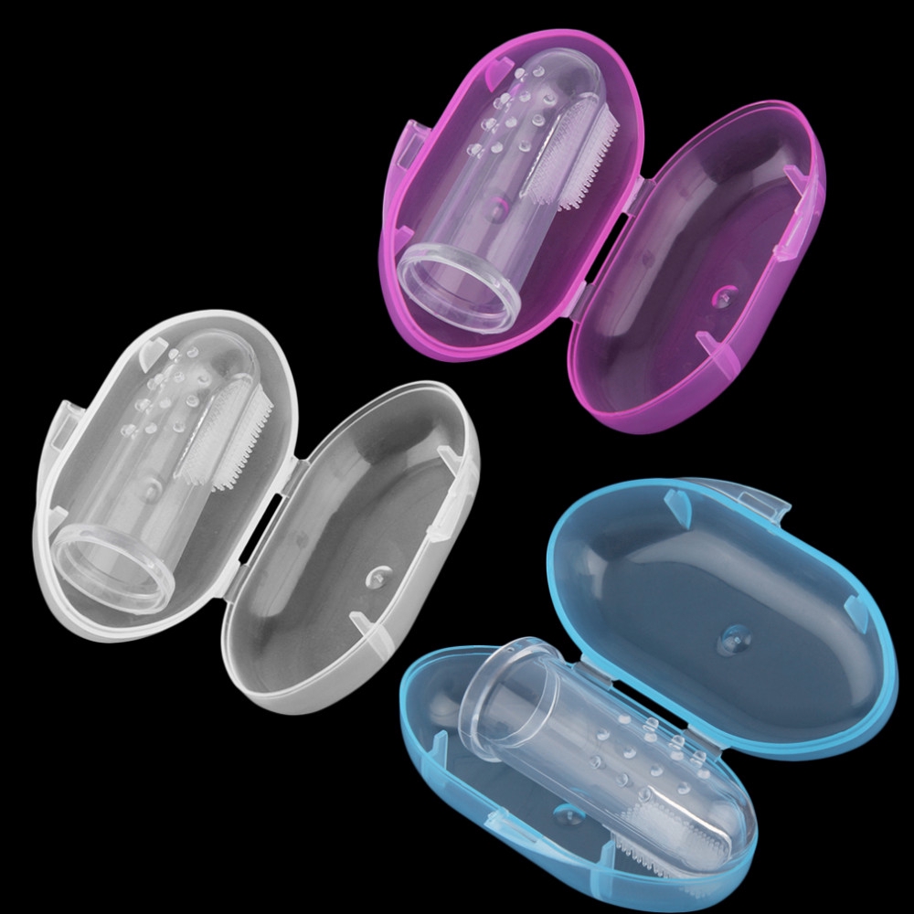 Bàn chải đánh răng bằng silicone cho trẻ sơ sinh