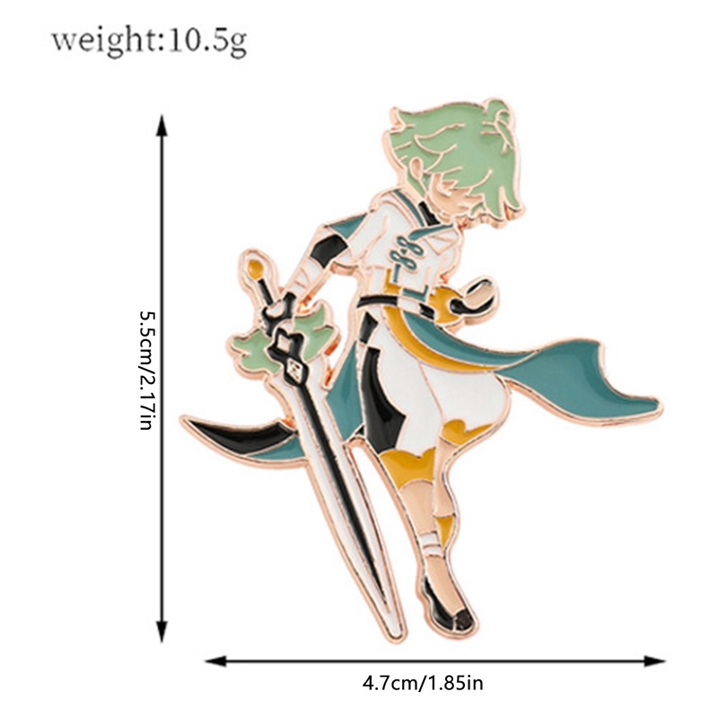 Huy Hiệu Cài Áo Kim Loại Hình Anime Genshin impact tmdbyx