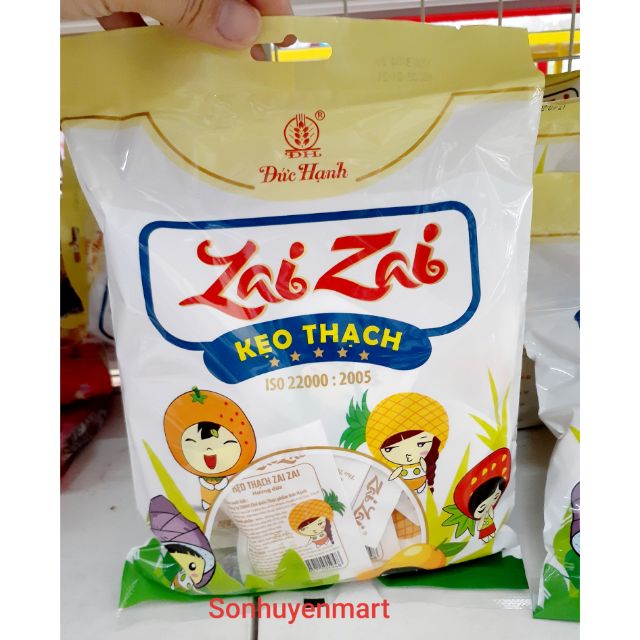 TÚI 400G KẸO THẠCH ZAIZAI ĐỨC HẠNH, DUY PHÁT
