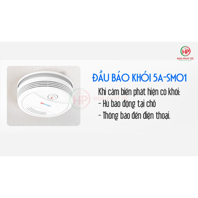 Báo khói độc lập kết nối wifi 5ASmart 5A-SM01