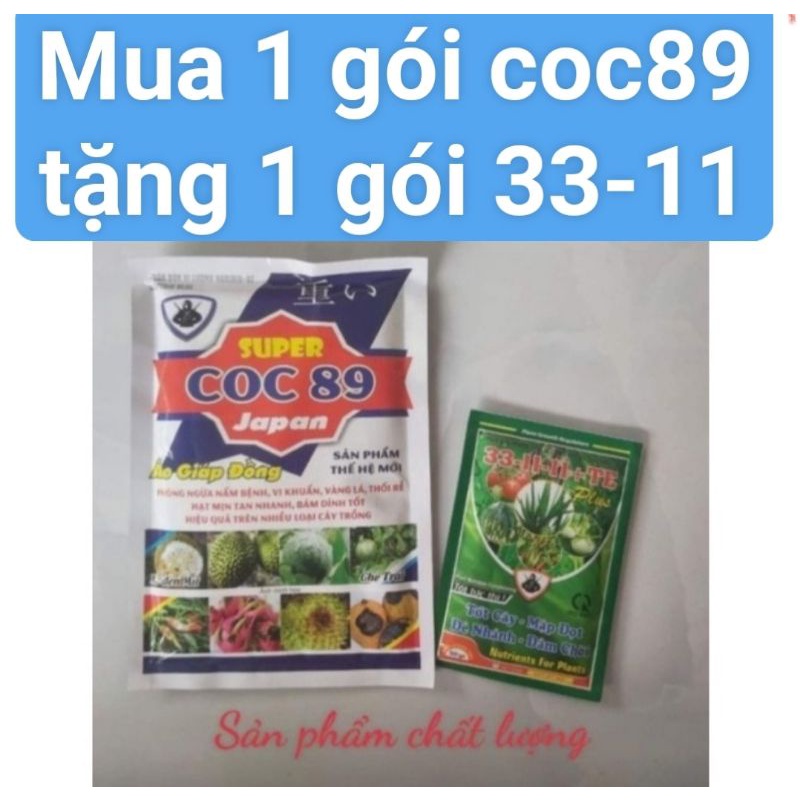 COC 89 (500gr)- sản phẩm gốc đồng trừ ghẻ trái, nấm hồng, thối gốc :chanh,cam, bưởi,sầu riêng, thối nhũn trên rau màu