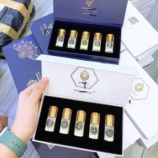Sét Tinh dầu nước hoa Dubai thiết kế mini 3ml hộp 5 mùi hàng chính hãng