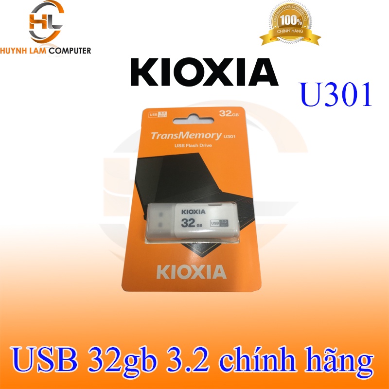 USB 32GB 3.2 Kioxia U301 chính hãng FPT phân phối