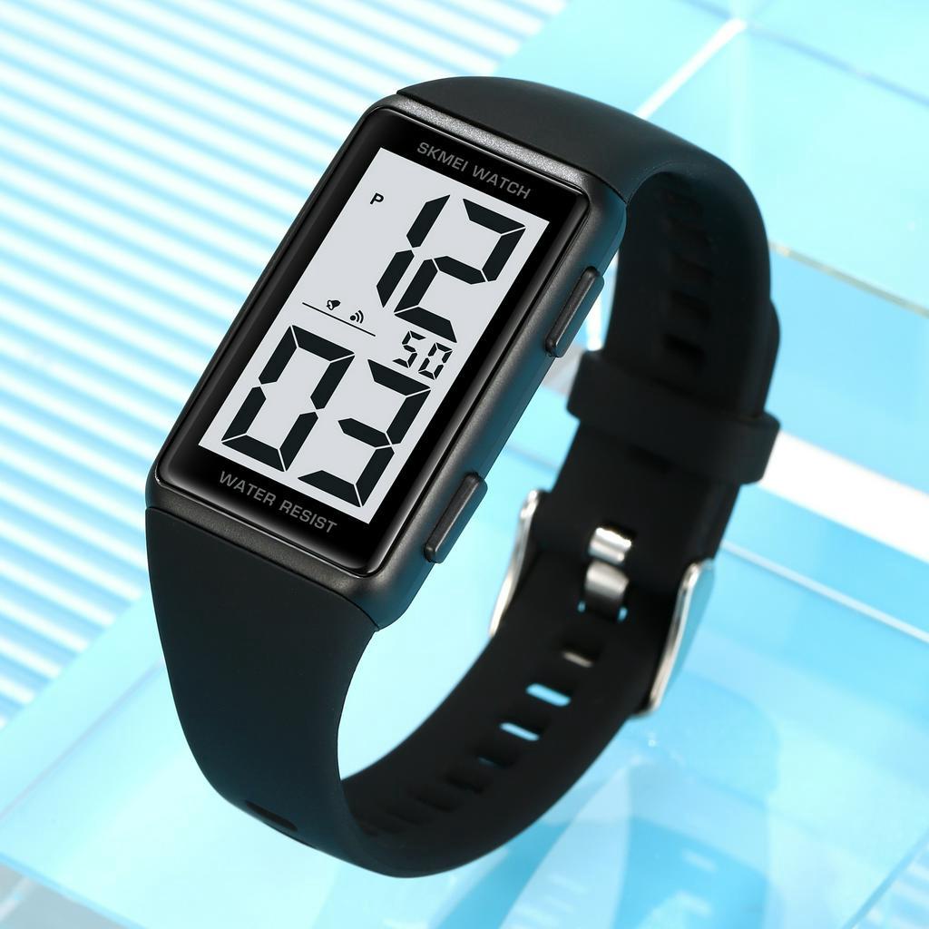 SKMEI thời trang sinh viên đồng hồ nam nữ đơn giản lớn kỹ thuật số LED hiển thị cổ tay xem silicone dây đeo chronograph thể thao ngày đồng hồ