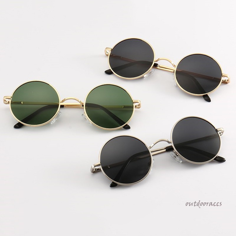 (Hàng Mới Về) Kính Mát Gọng Tròn Phong Cách Cổ Điển Cho Nam Giới | BigBuy360 - bigbuy360.vn