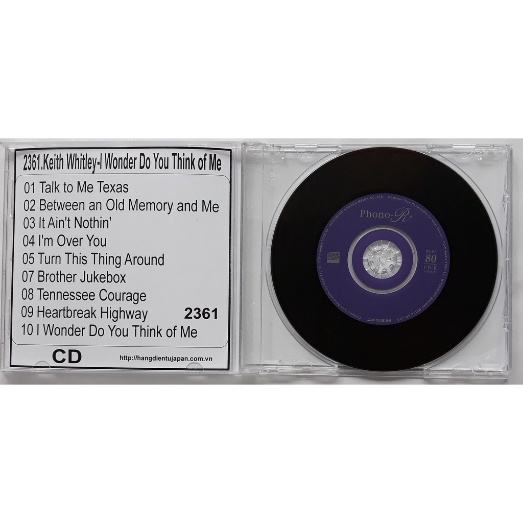 Bộ 3 đĩa CD nhạc Keith Whitley ( 2359 - 2361 )