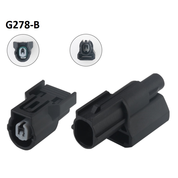 G278-Giắc cắm dây điện chống thấm ô tô Đầu nối dây nịt 1 lỗ 1.2mm màu đen