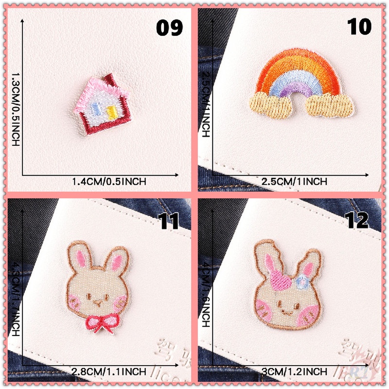 Miếng dán vá quần áo tự làm thiết kế thỏ hoạt hình dễ thương