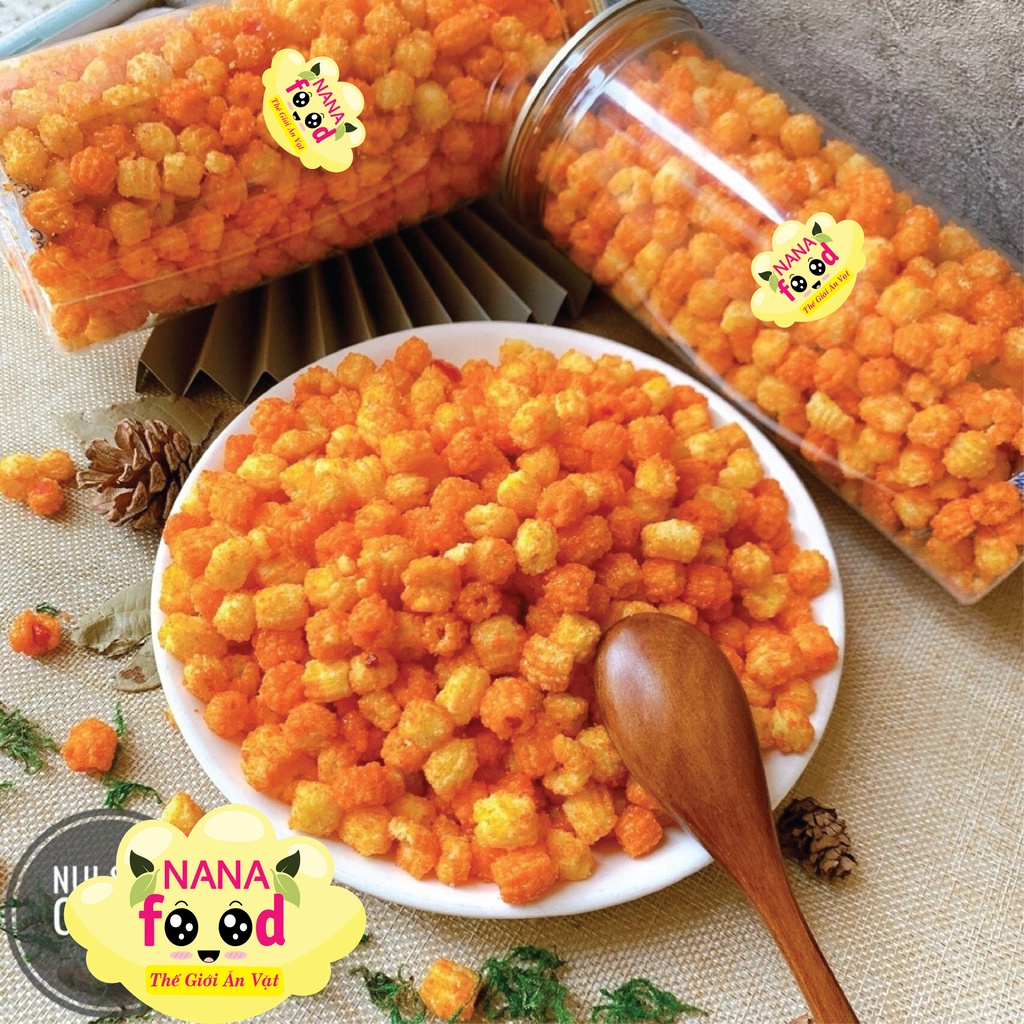 Nui rim khô bò lá chanh 350gr NaNaFood, đặc sản Đồng Nai, đồ ăn vặt ngon, giòn đậm vị