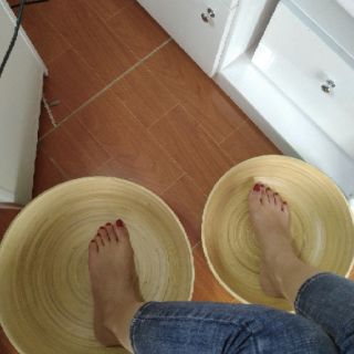Chậu ngâm chân cốt tre