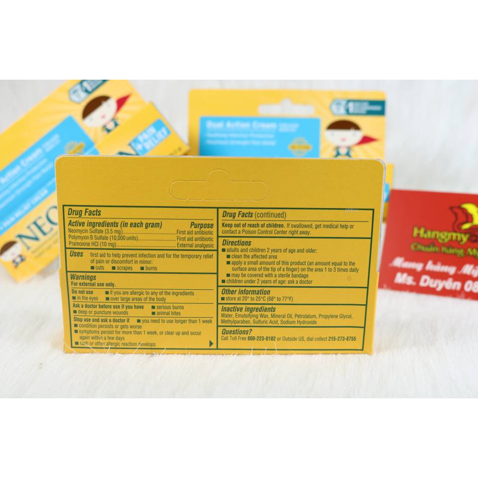 Gel mỡ sẹo, thâm da số 1 của Mỹ NEOSPORIN 14.2G