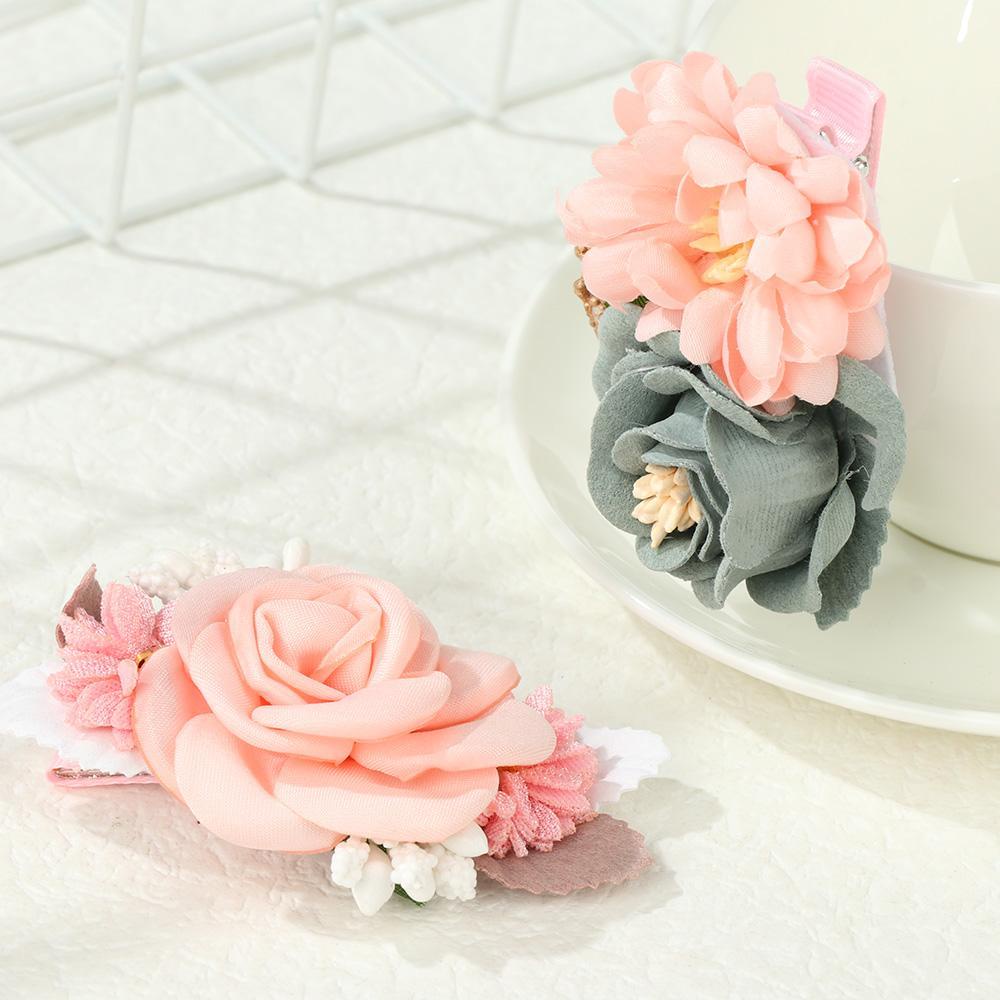 CACTU 3 Kẹp Tóc Hình Hoa Dễ Thương