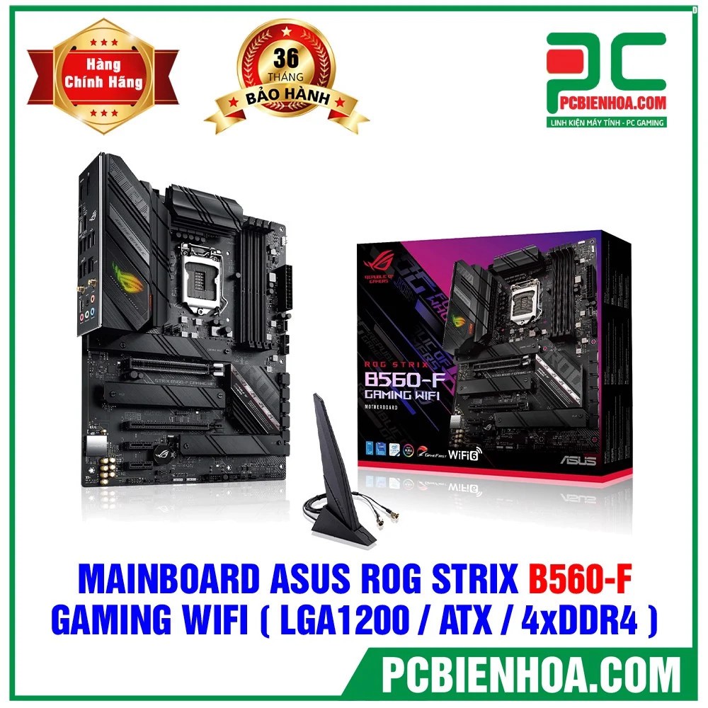 BO MẠCH CHỦ ASUS ROG STRIX B560F GAMING WIFI ( LGA1200 / ATX / 4XDDR4 )