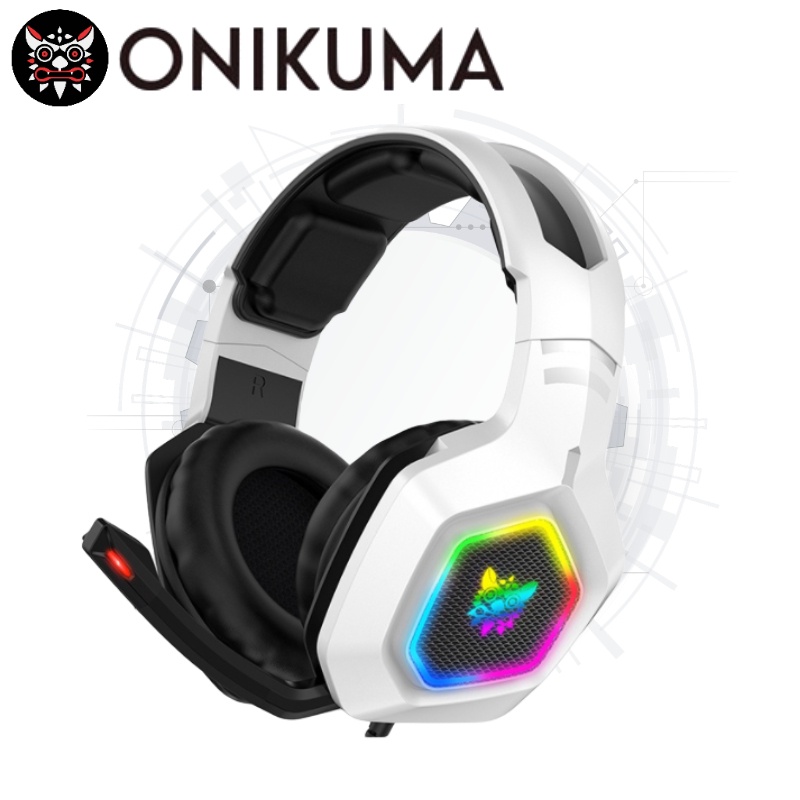 Tai nghe chơi game Onikuma K10 RGB kèm micro và đèn led dành cho điện thoại laptop PS4 PS5 PC XBOX