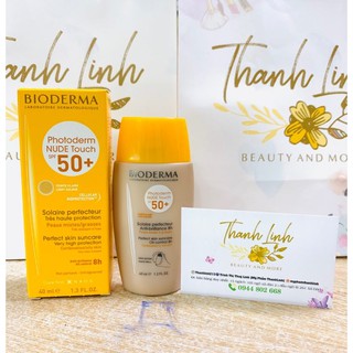 Kem chống nắng vật lí Photoderm Nude Touch SPF 50+ màu Light, hiệu quả chống nắng cực tốt, thấm nhanh, tông màu tự nhiên