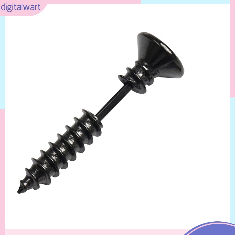 Hoa Tai Kim Loại Hình Vít Đính Đinh Tán Thời Trang Unisex