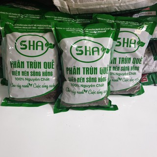 5 gói phân trùn quế viên nén 1kg