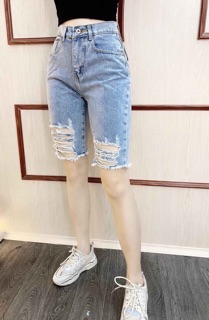 �� Quần Jeans Ngố Nữ Rách