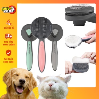 Lược chải lông chó mèo Pakeway T9 - Lược chải lông có nút bấm lấy lông dễ dàng