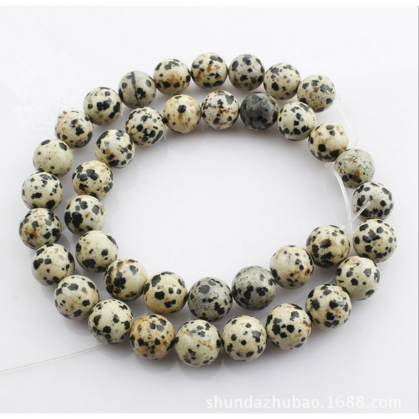 Chuỗi hạt đá tự nhiên 4/6/8/10/12mm 15'' dùng làm trang sức thủ công