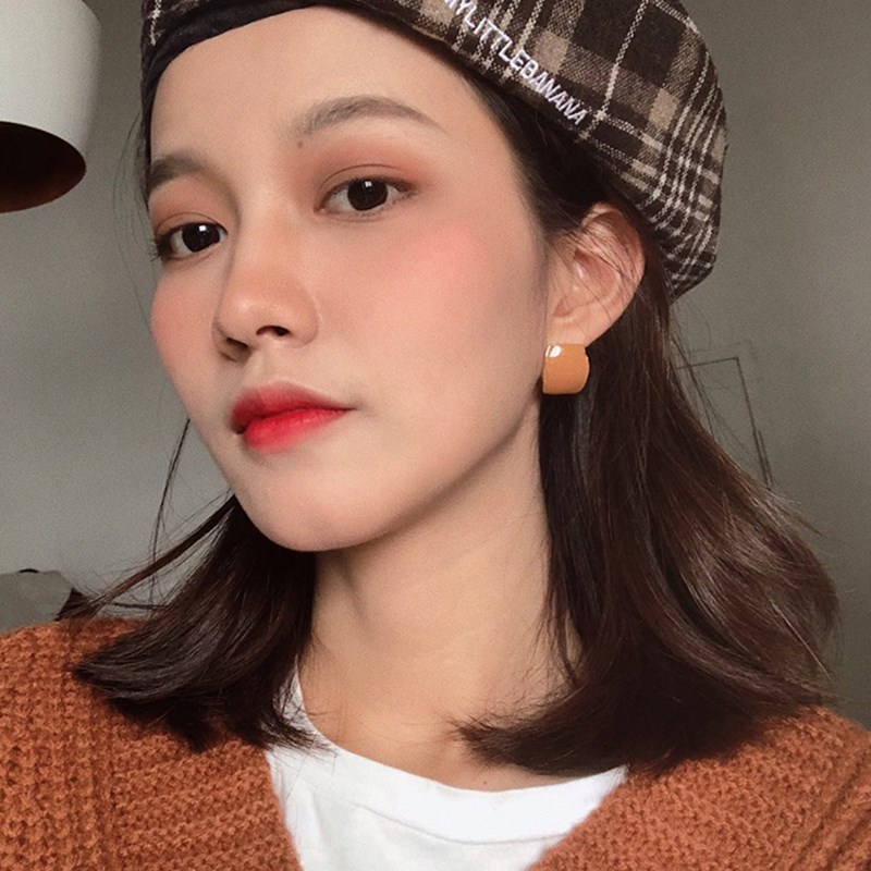 Khuyên Tai Hình Vuông Đơn Giản Thời Trang Cho Nữ