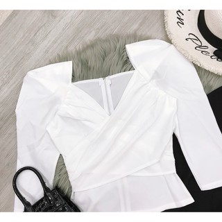 SET ÁO TAY PHỒNG  VÁY NÚT