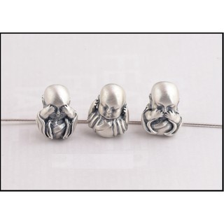 Charm phụ kiện Ba Không Bạc Thái